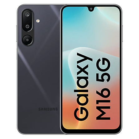 Смартфон Samsung Galaxy M16 5G 8/128 ГБ Черный (Thunder Black)