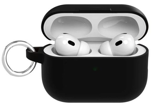 Силиконовый чехол VLP Satin Case для AirPods Pro 3, черный (10511...