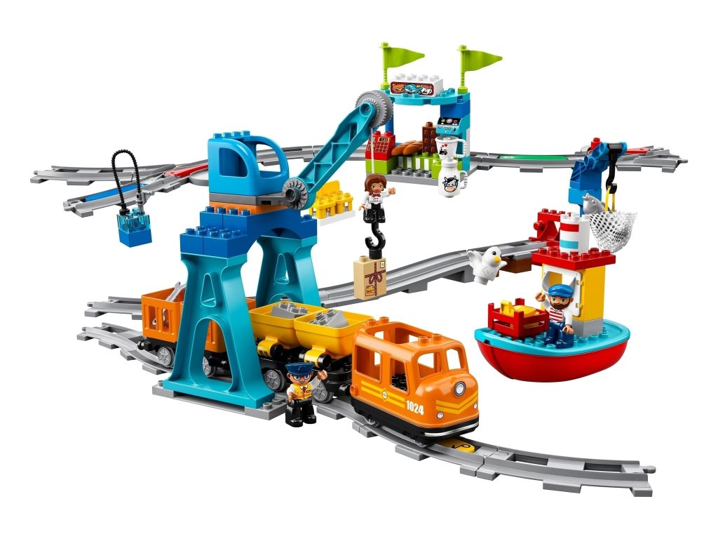 Электромеханический конструктор LEGO DUPLO 10875 Грузовой поезд