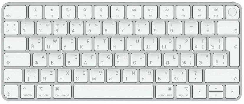 Клавиатура Apple Magic Keyboard Touch ID USB-C, белый (MXCK3RS/A)