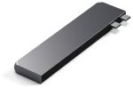 Адаптер Satechi USB-C Pro Hub Slim, серый космос (ST-HUCPHSM)