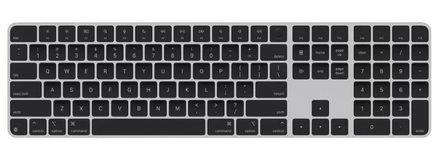 Клавиатура Apple Magic Keyboard Touch ID Numeric Keypad USB-C, черный (MXK83RU/A)