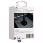 Автомобильное зарядное устройство VLP C-Power 45W USB-C+USB-A, PD, QC, USB-C кабель (черный)