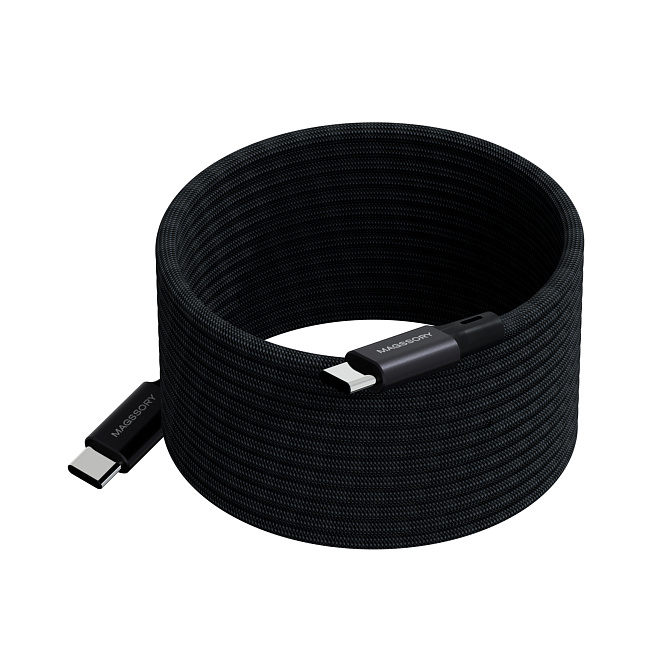 Магнитный кабель Magssory Link C 240W USB-C, 2,4м черный