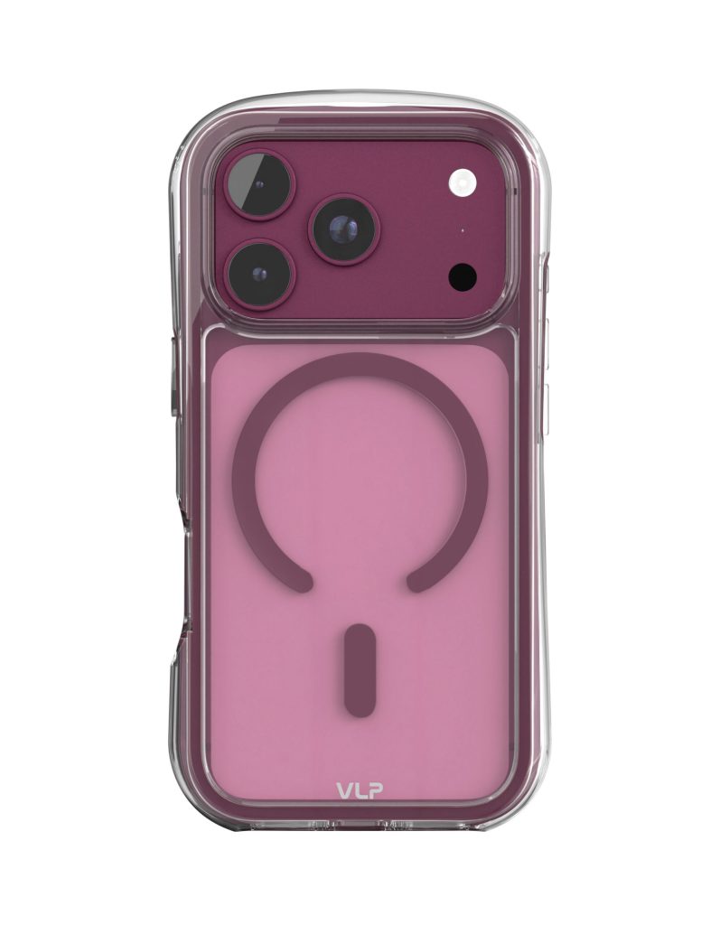 Защитный чехол VLP Bubble Case iPhone 18 Pro (Тёмно-вишневый)