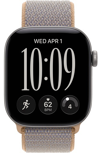 Умные часы Apple Watch Series 12 42 мм Space Gray Aluminum Case with Sport Loop Chambray Blue