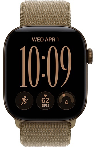 Умные часы Apple Watch Series 12 42 мм Dark Bronze Aluminum Case with Sport Loop Olive