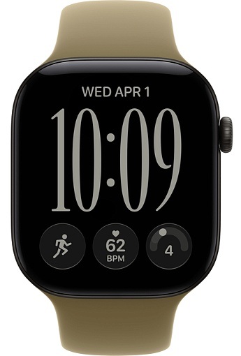 Умные часы Apple Watch Series 12 42 мм Black Aluminum Case with Sport Band Olive