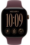 Умные часы Apple Watch Series 12 46 мм Dark Bronze Aluminum Case with Sport Band Burgundy