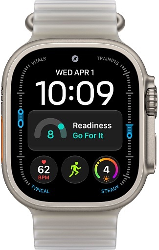 Умные часы Apple Watch Ultra 4 (2026) 49 мм Natural Titanium Case with Translucent Gray Ocean Band