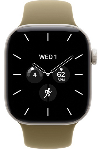 Умные часы Apple Watch Series 12 42 мм Pearl White Ceramic Case with Sport Band Olive