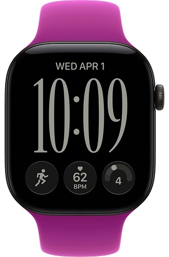 Умные часы Apple Watch Series 12 46 мм Black Aluminum Case with Sport Band Magenta