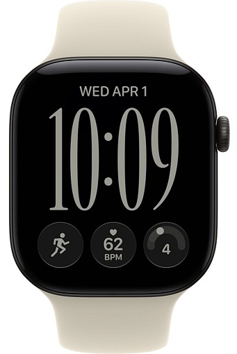 Умные часы Apple Watch Series 12 42 мм Black Aluminum Case with Sport Band Sand
