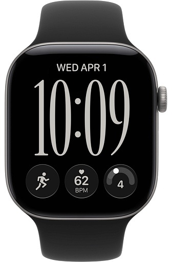 Умные часы Apple Watch Series 12 42 мм Space Gray Aluminum Case with Sport Band Black