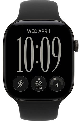Умные часы Apple Watch Series 12 46 мм Black Aluminum Case with Sport Band Black