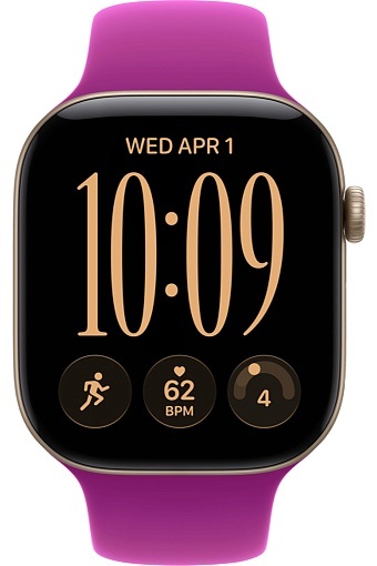 Умные часы Apple Watch Series 12 42 мм Light Gold Aluminum Case with Sport Band Magenta