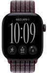Умные часы Apple Watch Series 12 42 мм Black Aluminum Case with Sport Loop Burgundy Plaid