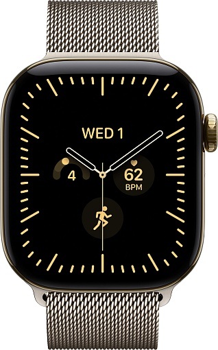 Умные часы Apple Watch Series 12 42 мм Radiant Gold Titanium Case with Milanese Loop Natural