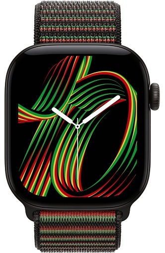 Умные часы Apple Watch Series 12 46 мм Black Aluminum Case with Sport Loop Black Unity – Unity Rhythm
