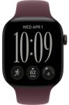 Умные часы Apple Watch Series 12 46 мм Black Aluminum Case with Sport Band Burgundy