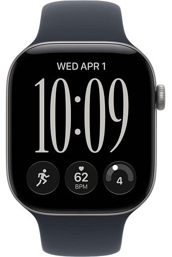 Умные часы Apple Watch Series 12 42 мм Space Gray Aluminum Case with Sport Band Navy Blue