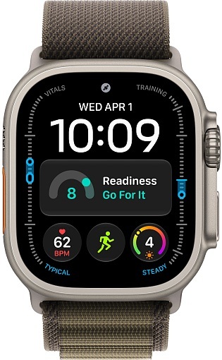 Умные часы Apple Watch Ultra 4 (2026) 49 мм Natural Titanium Case with Dark Olive Alpine Loop Large