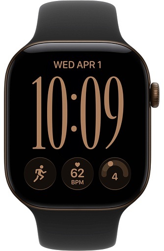 Умные часы Apple Watch Series 12 46 мм Dark Bronze Aluminum Case with Sport Band Black