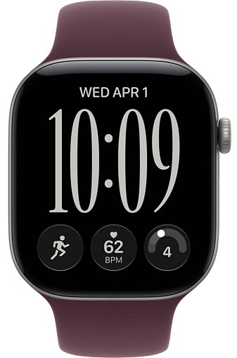 Умные часы Apple Watch Series 12 42 мм Space Gray Aluminum Case with Sport Band Burgundy