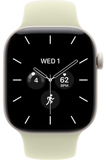 Умные часы Apple Watch Series 12 42 мм Pearl White Ceramic Case with Sport Band Pale Succulent