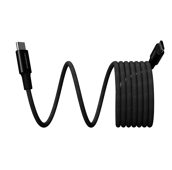 Магнитный кабель Magssory 60W USB-C, 1,2м (черный)