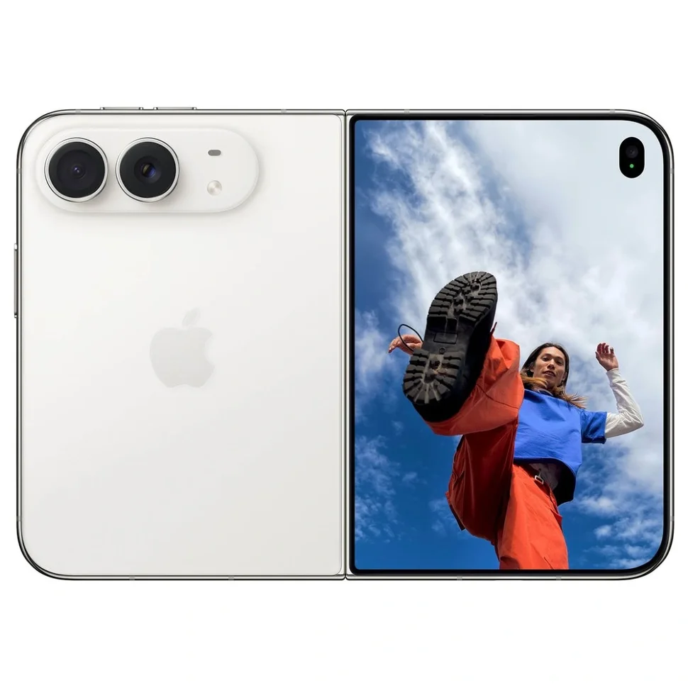 Apple iPhone Duo Star White — внешний экран и задняя панель
