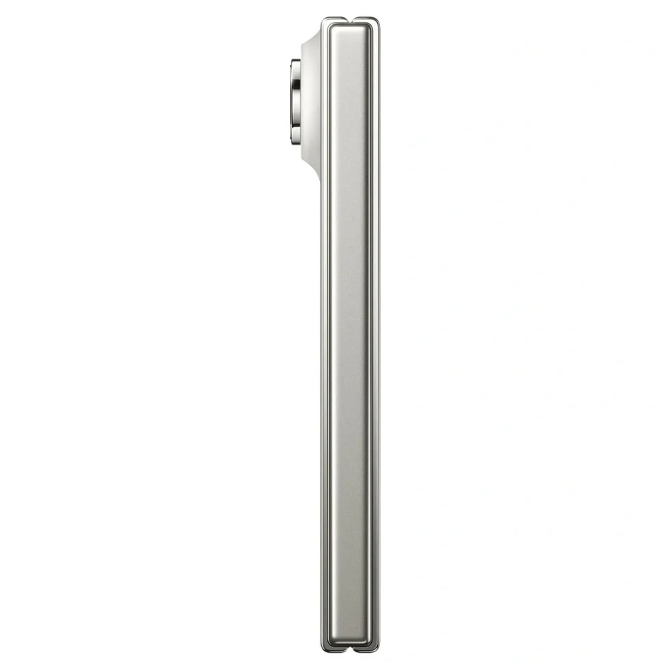 Apple iPhone Duo Star White — сложенный смартфон, вид сбоку