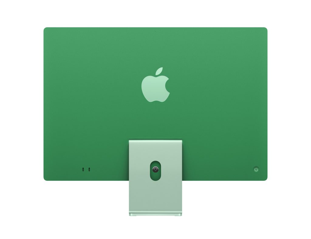 Apple iMac 24 M4, зелёный — вид сзади