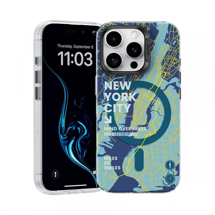 Чехол Benks City для iPhone 16 Pro — New York