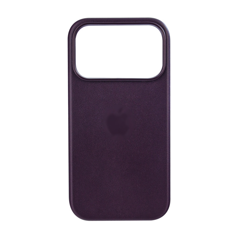 Чехол Leather Case MagSafe для iPhone 17 Pro — фиолетовый