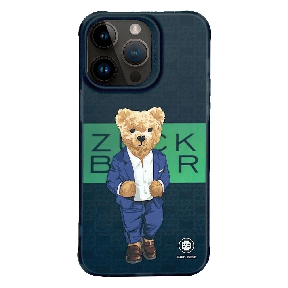 Чехол Zuck Bear для iPhone 15 Pro — Saint-Tropez Shimmer