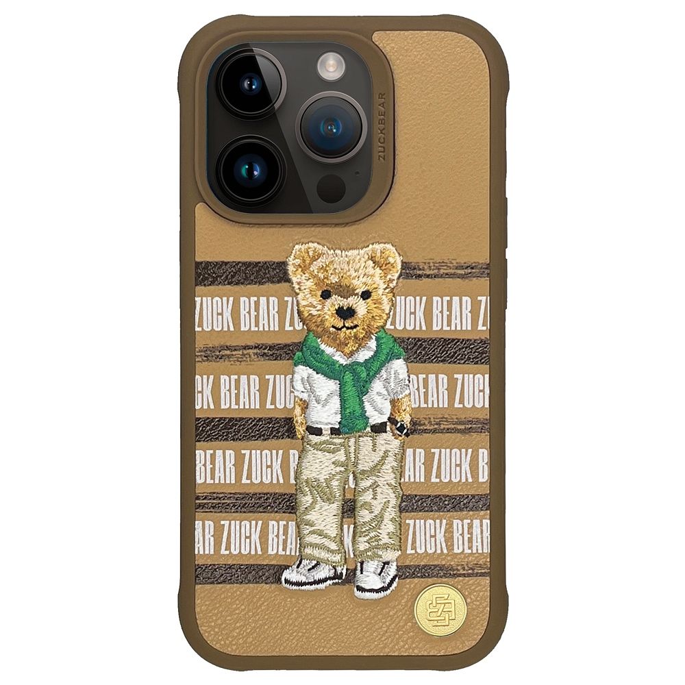 Чехол Zuck Bear для iPhone 15 Pro — Golden State Bear