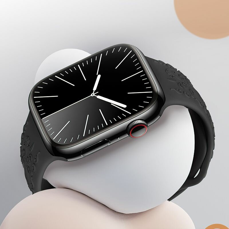 Ремешок Hoco premium силиконовый для Apple Watch 38 / 40 / 41 мм — чёрный
