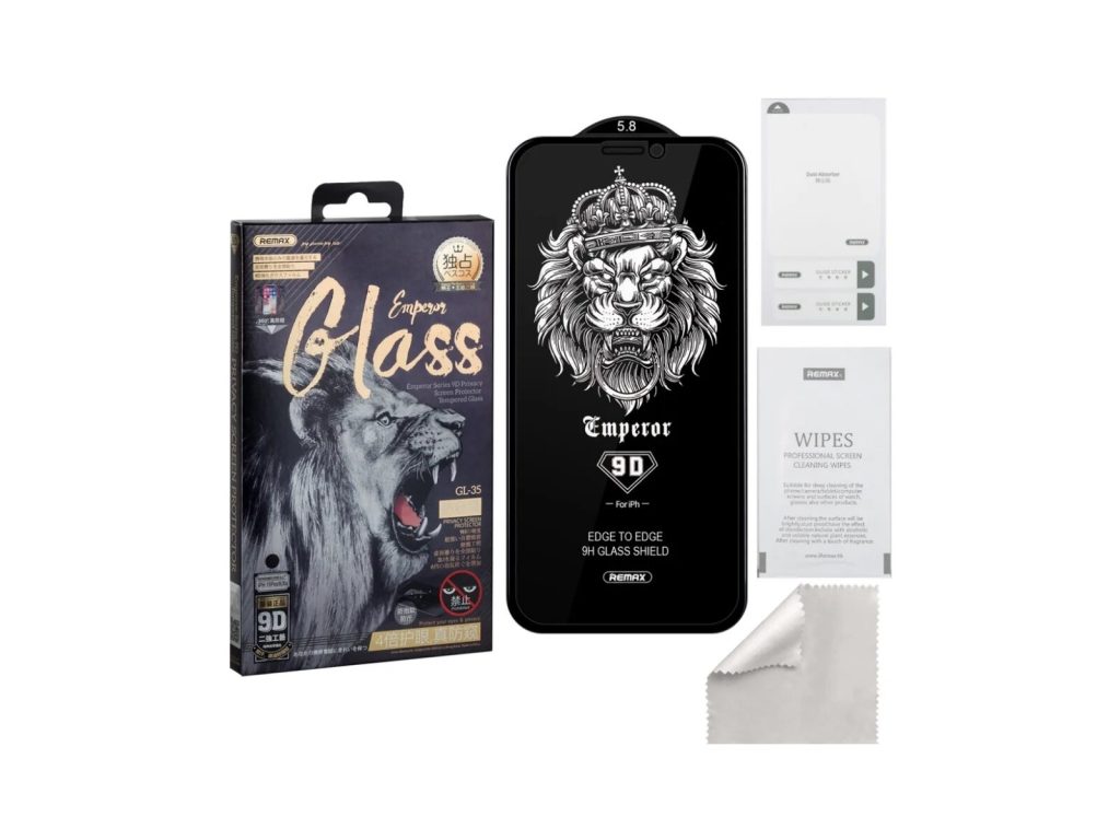 Стекло Remax GL-35 для iPhone XS Max / 11 Pro Max — антишпион, чёрная рамка