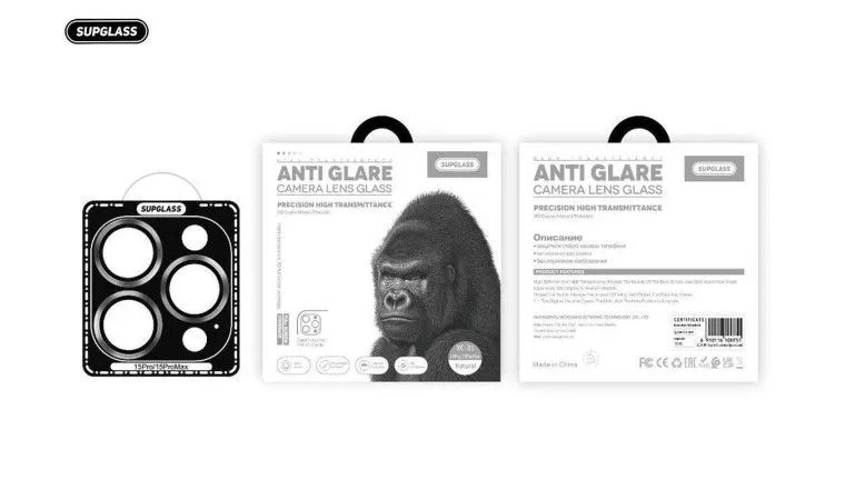 Стекло камеры SupGlass SG-34 для iPhone 12 / 12 mini — золотое, антибликовое