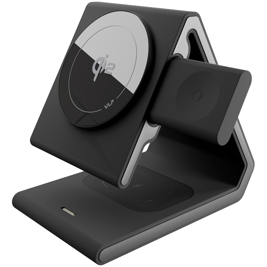 Беспроводное зарядное устройство VLP MagSafe Delta Power 3 в 1 — чёрный