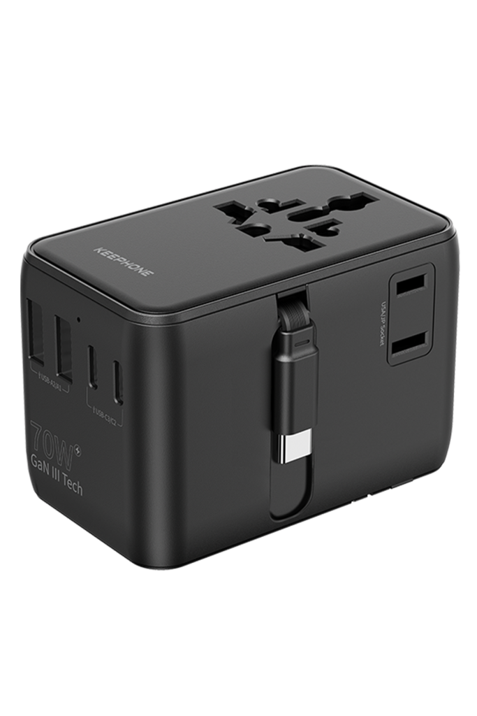 Зарядное устройство KEEPHONE Universal Charger 70 Вт — чёрный
