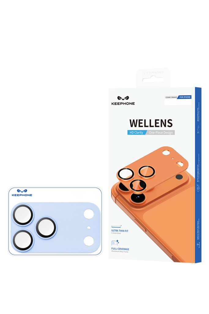 Защита блока камер KEEPHONE WELLENS для iPhone 18 Pro KP-SL027 — синий