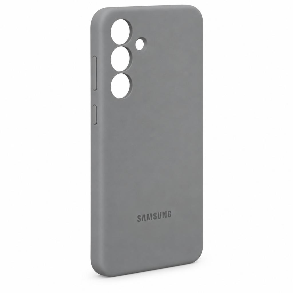 Чехол Silicone Case MagSafe для Samsung Galaxy S25 — серый