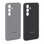 Чехол Silicone Case MagSafe для Samsung Galaxy S25+ — серый / чёрный